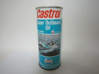 Vintage Oil Can Nos Castrol Outboard Oil 1 Pint Rare Can