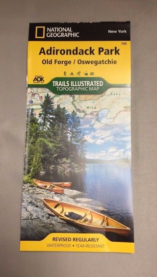 National Geographic York Old Forge/ Oswegatchie Trails Illustrated Map 745