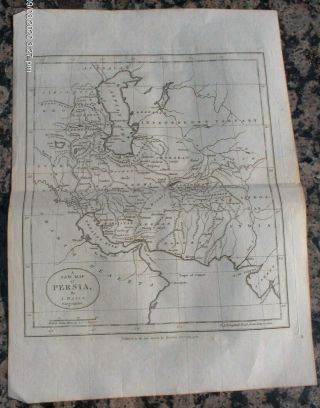 Carte Géographique Xviiie Siècle Bayly 1782 Old Antique Plan Map Persia Iran