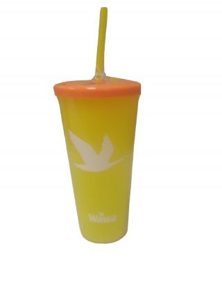 Wawa Limited Edition 24 Oz.  Color Changing Reusable Cup Yellow/orange -