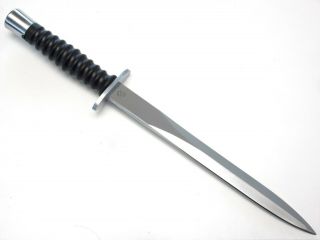 Modified Swiss Army Stgw 57 Bayonet With Scabbard And Leather Frog