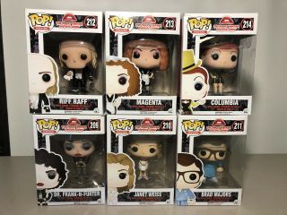 Funko Pop The Rocky Horror Picture Show Complete Set - 209 210 211 212 213 214