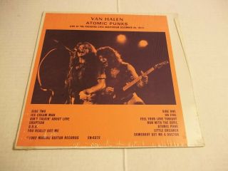 Van Halen – Atomic Punks (1977) Rare Live Lp Not Tmoq