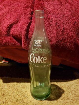 Vintage Coca Cola Coke Bottle 26 Fl Oz Berlin,  Pa Green Glass