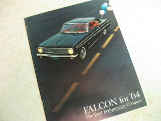 1964 Ford Falcon Antique Automobile Sales Brochure 18 Pages Color