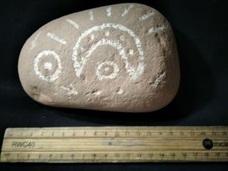 Large Fine Old Engraved Stone North Central Desert Australia Astral Map Message