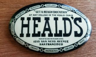 Vintage Celluloid Advertising Compact 