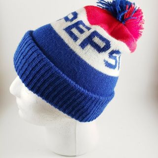 Vintage Pepsi Cola Knit Beanie Winter Ski Hat Stocking Cap Toboggan