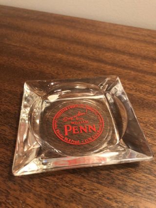 Vintage Say When With William Penn Whiskey Glass Ashtray Peoria Illinois Rare