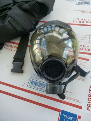 Msa Millennium Cbrn Gas Mask Size Medium 10006231 Full - Face Respirator W/case