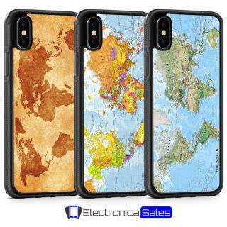 World Map Earth Globe Vintage Phone Case For Iphone X Xs Xr 8 7 6 6s 5 5s Se