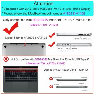 Laptop Hard Shell Case for Macbook Pro 13 Retina Air 13.  3 Laptop Cover 2012 - 2015 3