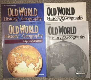Abeka 5th Grade Old World History & Geography 3rd Edition,  Keys,  Maps/activi