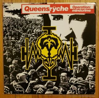 Queensryche - Operation Mindcrime Vinyl Lp - 1988 - Emi Manhattan E1 48640 Nm -