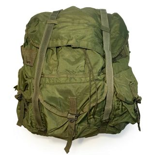 Usgi Large Alice Pack Lc - 2 Green With Frame,  Woodland Straps,  And Kidney Pad