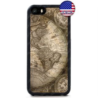 Vintage Old World Map Rubber Case Cover For Iphone 11 Pro Max Xs Xr 8 Plus 7