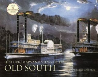 Historic Maps And Views Of The Old South: 24 Frameable Maps And Views Verygood