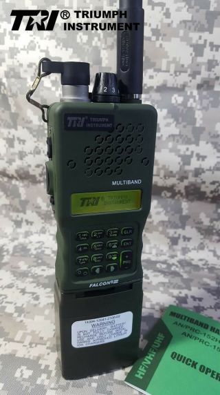 Us 10w Tri An/prc - 152 High Power 12.  6v Uv Multiband Aluminum Shell Mbitr Radio