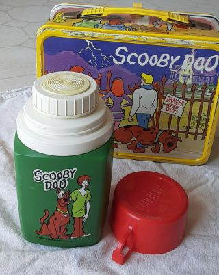 Vintage 1973 Scooby - Doo Lunch Box And Thermos