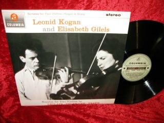 1964 Uk Nm,  Looks Unplayed Sax 2531 Ed1 Reissue Leonid Kogan And Elisabeth Gilel