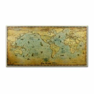 Ancient Old World Map kraft Paper Wizarding Poster wall Decor Large Size 4