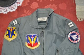 Usaf K - 2b Flight Suit 1968 Tac 15th Tac Fighter Wing Mcdonnell F - 4 Patch & Rank