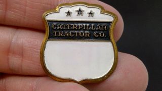 Vintage Caterpillar Tractor Co Badge Pin - Metal Arts Co 3