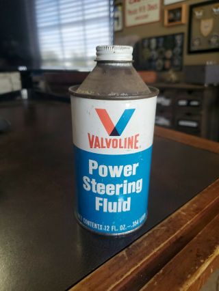 Vntg Nos Cone Top Vavoline Power Steering Fluid Tin Can