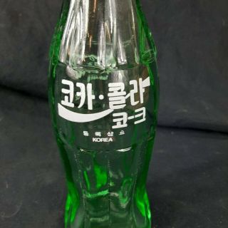 Korea Coca - Cola Coke Glass Bottle 6.  5 Fl Oz 1990 The Real Thing Around The World