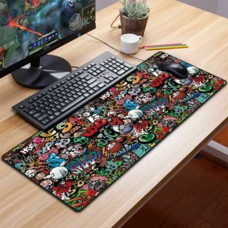 Mouse Pad Extra Large Old World Map Computer Anti - Slip Rubber Gaming Mat