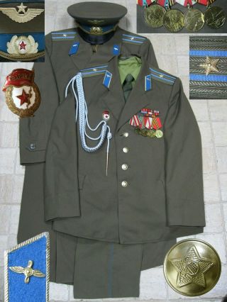 Soviet Russian Army Uniform Air Force Major Military Aviation Ussr