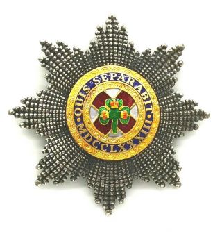 United Kingdom Star Of The Order Of St Patrick With Facets