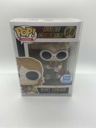 Funko Pop Shop Exclusive Nirvana Kurt Cobain 64 Sunglasses Limited Edition Rare