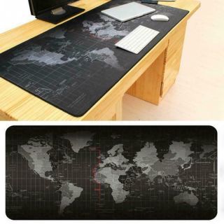 Rubber Old World Map Pattern Desk Mousepad Gaming Mouse Keyboard Pad Mat
