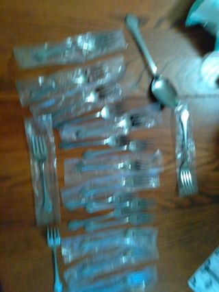 18 Salad Forks,  2 extra Wm A Rogers Oneida Autumn Mist Summer Glow Stainless 2
