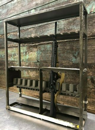 Military Small Arms Gun Rack Storage Brownish Green Lockable Rifle Gun Army M12