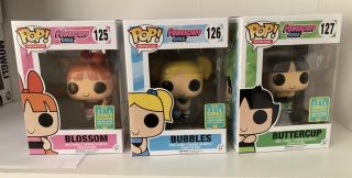 Power Puff Girls Funko Pop 1st To Market Blossom Bubbles Buttercup Exclusives