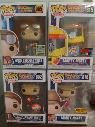 Funko Pop Movies Marty Mcfly Back To The Future