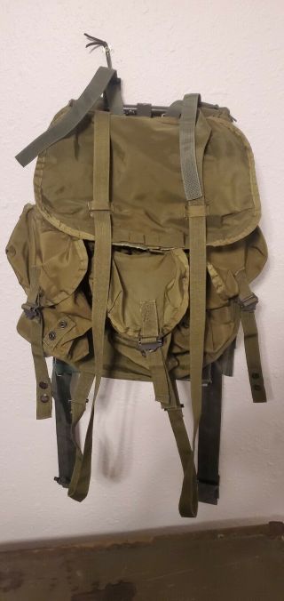 Military Od Green Field Alice Lc - 1 Back Pack Frame Ruck Sack Rucksack