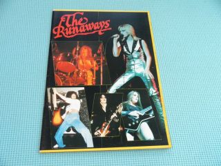 Runaways 1977 Japan Udo Rockupation Tour Book Programme Japan Program