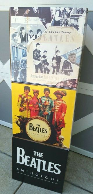 Local Pick Up Vintage 3 Beatles Anthology Retail Store Display Cubes