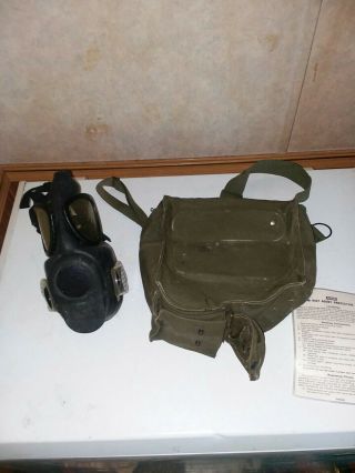 Police Issue Msa M17m C1 - 102 Riot Agent Gas Mask With Case And Tags Adult