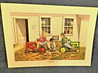 John Deere Pedal Tractor Print - Tie Breaker - Terry Downs - Small Print Only