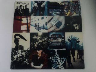 U2 Achtung Baby 1st Press Vinyl Record Lp Uncensored Adam Clayton U28 510347 - 1
