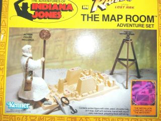 Vtg 1981 1982 1983 Kenner Indiana Jones Map Room Playset Raiders Of The Lost Ark