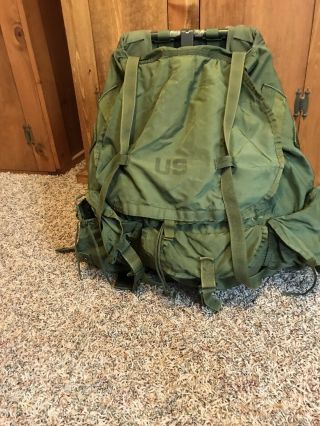 Us Military Medium Alice Pack,  With Frame,  Straps & Kidney Pad