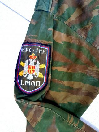 Bosnian serb army tigerstripe camouflage uniform serbia bosnia war jacket shirt 2