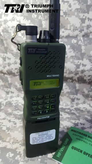 10 W Tri An/prc - 152 Multiband Handheld Radio Mbitr Aluminum Shell Walkie Talkie