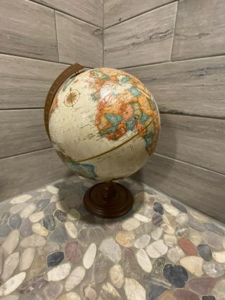 Vintage Replogle 12 Inch World Classic Series Globe Raised Relief Map