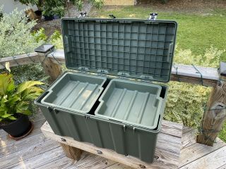 Pelican Hardigg Weather Resistant Military Trunk Transport Storage Case